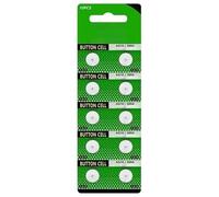 Lot de 10 piles bouton AG10 1,5 V 189 389 390 LR1130 LR54 pour montre, calculatrice, montre
