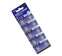 Lot de 10 piles bouton AG11 LR721 1,5 V alcaline longue durée pour jouets télécommandes, calculatrice