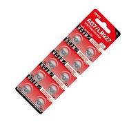 Lot de 10 piles bouton AG7 LR57 LR927 395 SR927W SR57 SR927 V399 D399 GP399 SR927PW SR327W 395/399 Convient pour montre