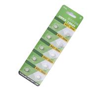 Lot de 10 piles bouton alcaline LR1130 LR41 LR44 pour calculatrice, batterie bouton de cellule bouton pour calculatrice de batterie à sortie de tension stable