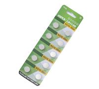 Lot de 10 piles bouton alcaline LR1130 LR41 LR44 pour calculatrice, batterie bouton de cellule bouton pour calculatrice de batterie à sortie de tension stable