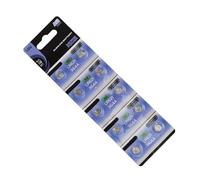 Lot de 10 piles bouton alcalines AG0/AG1/AG2/AG3 1,55 V pour lampes de poche et pointeurs LED