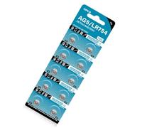 Lot de 10 piles bouton alcalines LR754 AG5 1 55 V SR754 546 RW28 pour calculatrice