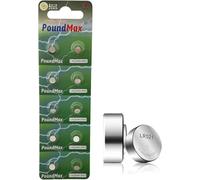 Lot de 10 Piles Bouton alcalines PoundMax AG0 379 119SG0 SR63 GP379 LR521 D379 SR521W 1,5 V