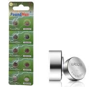 10x AG6 (LR69, LR920 / LR921, 371) 1,5V - PoundMax Piles Bouton Alcaline | 1x Paquet de 10
