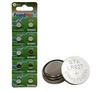 Lot de 10 Piles Bouton alcalines PoundMax AG7 LR927 LR57 395 399 SR927W SR57