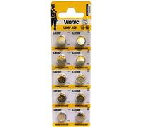 Lot de 10 piles bouton alcalines Vinnic L626 AG4 G4 LR66 1,5 V