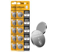 Lot de 10 piles bouton CR2032 au lithium 3 V pour Apple Airtag/télécommande de voiture/porte-clés/moniteur de glucose/bougies/montres/balances/sonnettes/capteurs intelligents/batterie de rechange 3 V