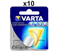 Lot de 10 piles bouton lithium CR1616 3V VARTA