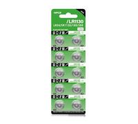 Lot de 10 piles bouton LR1130 1,5 V alcalines stables pour gadgets et accessoires de rechange AG10/LR54/189/389