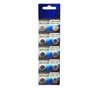 Lot de 10 piles bouton LR521/LR621/LR41/LR626/LR144/LR1130 1,55 V avec design anti-fuite pour des performances stables