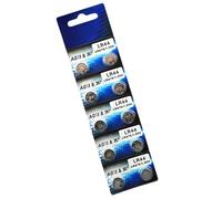 Lot de 10 piles bouton LR521/LR621/LR41/LR626/LR144/LR1130 1,55 V avec design anti-fuite pour des performances stables