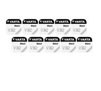 lot de 10 piles bouton sr58 (v362) 162 361 362 sr56 sr58 sr721 v361 v362 varta
