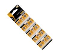 Lot de 10 Piles Boutons Alcalines 1 55 V pour Diverses Applications dans L'électronique Quotidienne