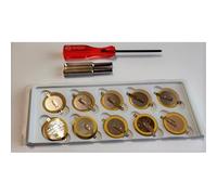 Lot de 10 piles CR2025 avec embouts de tournevis pour Game Boy, GO Couleur, Pokémon et Zelda - TOPALLI