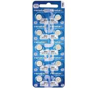 Lot de 10 piles montre 364 SR621SW RENATA