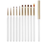 Lot de 10 pinceaux à ongles pour nail art