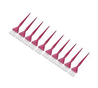 Lot de 10 pinceaux à poignée ergonomique avec poignée pointue pour coiffeur pour salon de coiffure (petite taille)