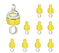Lot de 10 pinceaux à tétons pour biberons - Outils de nettoyage en éponge pour biberons de lait - Nettoyant extra doux pour tétons et paille - Sans BPA - Accessoires d'alimentation - Machine à laver