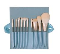 Lot de 10 pinceaux de maquillage en fibre pour estomper, correcteur, sourcils, yeux