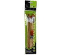 Lot de 10 pinceaux - Peinture acrylique - Plat long, Long, Use bombe, Spalter - Raphaël Noir G