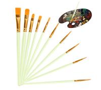Lot de 10 pinceaux pour peinture acrylique fabriqués à partir de matériaux de qualité supérieure qui permettent une utilisation et un nettoyage répétés