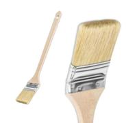 Lot de 10 pinceaux pour radiateur - 63 mm - Avec long manche en bois
