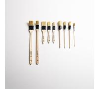 Lot de 10 pinceaux pour travaux de Peinture - Kit de Peinture Polyvalent - Pinceaux pour Peinture Murale et lasure - Fabriqué en Allemagne