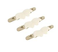 Lot de 10 pinces à châle, accessoires de fixation ferme en plastique, large application pour chemise (aile blanche)