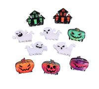 Lot de 10 pinces à cheveux colorées pour Halloween tressées mignonnes - Épingles latérales antiques pour femmes et filles - Cheveux épais et fins