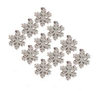 Lot de 10 pinces à cheveux élégantes en forme de flocon de neige pour un usage quotidien et un événement spécial festival d'hiver ornement de cheveux décoratif