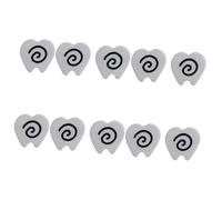 Lot de 10 pinces à cheveux en forme de dents des années 2000 pour femmes et filles - Accessoires de mode pour fêtes à thème - Accessoires traditionnels