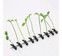 Lot de 10 pinces à cheveux en forme de germe de haricot - Accessoires à cheveux pour enfants et femmes - Pour l'école - Plante verte - Petite barrette à cheveux - Pour la maison et les fêtes