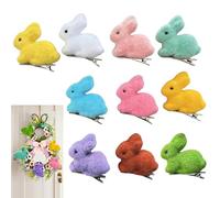 Lot de 10 pinces à cheveux en forme de lapin - 6,7 cm - En mousse massive - Épingles à cheveux en peluche - Excellent accessoire antidérapant pour les cadeaux de fête, les décorations de vacances et