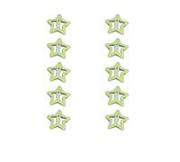 Lot de 10 pinces à cheveux fluorescentes en forme d'étoile pour photographie de mariage, camping, pique-nique, prise de photos