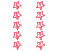 Lot de 10 pinces à cheveux fluorescentes en forme d'étoile pour photographie de mariage, camping, pique-nique, prise de photos