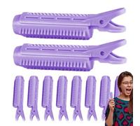 Lot de 10 pinces à cheveux volumineuses - Petit volume naturel | Petites pinces à cheveux longues courtes et raides Violet