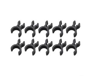 Lot de 10 pinces à crayon trompette pour instruments français en plastique noir pour musiciens pour prendre des notes