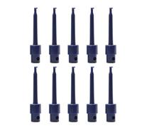 Lot de 10 pinces à crochet 57 mm for connecteurs électriques SMD IC, test for soudage, accessoires bricolage(Blue 10PCS)