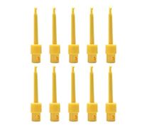 Lot de 10 pinces à crochet 57 mm for connecteurs électriques SMD IC, test for soudage, accessoires bricolage(Yellow 10PCS)