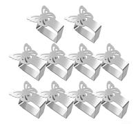 Lot de 10 pinces à nappe avec mécanisme de serrage en acier inoxydable pour sécuriser les nappes dans les restaurants et les jardins