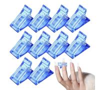 Lot de 10 pinces à ongles en poly, léger de manucure avec pince d'extension d'ongles