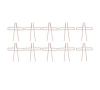 Lot de 10 pinces à pages de livres en acier inoxydable électroplaqué, pour partitions de piano, support portable pour lire, cuisiner et jouer de la musique (Or rose)