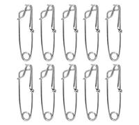 Lot de 10 Pinces à Pression à la Palangre, Pinces à Pression à la Palangre En Acier Inoxydable, 2,6 X 100 Mm pour la Pêche à la Longue Ligne, les Flotteurs, le Requin, la Pêche Au Thon