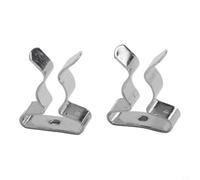 Lot de 10 pinces à ressort en acier au manganèse pour 50 mm - Pinces lourdes pour fixation au garage, abri de jardin, balai, balai, serpillère, porte-tuyau, tailles assorties, 6 mm (8 à 10 mm)