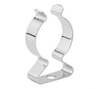 Lot de 10 pinces à ressort en acier au manganèse pour outils, balais et tuyaux, clips de serrage rapide argentés pour montage mural dans le garage et l'abri de jardin, 6-50 mm (25 mm)
