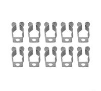 Lot de 10 pinces à ressort en acier inoxydable 304 très résistantes pour balais, brosses, râteaux, tuyaux, 12 mm, 15 mm, 18 mm, 21 mm, 25 mm, argent (12 mm)