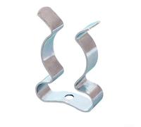 Lot de 10 pinces à ressort en éponge très résistantes, 6 mm-50 mm, clips de fixation murale pour outils, balais, brosses et râteaux, acier au manganèse, argent (28 mm)