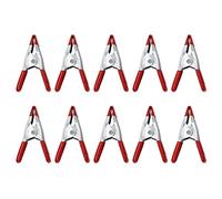 Lot de 10 pinces à ressort en métal antidérapantes pour photographie et travail du bois 5,1 cm