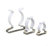 Lot de 10 pinces à ressort en tissu éponge en acier au manganèse, pinces à outils à base étroite pour fixation de bâche d'auvent (32 mm)